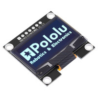 Graphical OLED Display: 128x64, 1.3", White Pixels, SPI, Black PCB