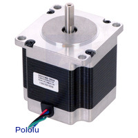 Stepper Motor: Bipolar, 200 Steps/Rev, 57×56mm, 2.5V, 2.8 A/Phase