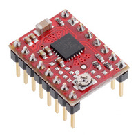 MP6500 Stepper Motor Driver Carrier, Potentiometer Current Control (Header Pins Soldered)